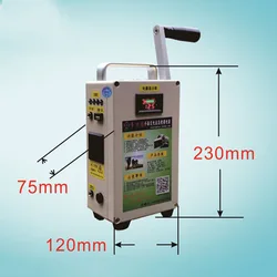 Hand Crank Generator Mobile Phone Charging Treasure High Power 220V 12V 240W Manual Generator Power Bank Outdoors Lighting