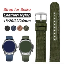Universal Nylon Braided Wristband for Seiko Thickened Replacement Watchband for Rolex Men Women Bracelet Accessories Belt Strap