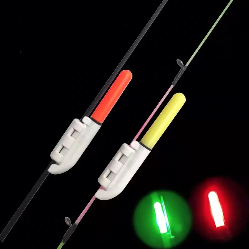 1set Fishing Electronic Pole Light Rod LED Luminous Stick Removable Waterproof Float Buoyancy Battery Night Rock Fishing Tackle