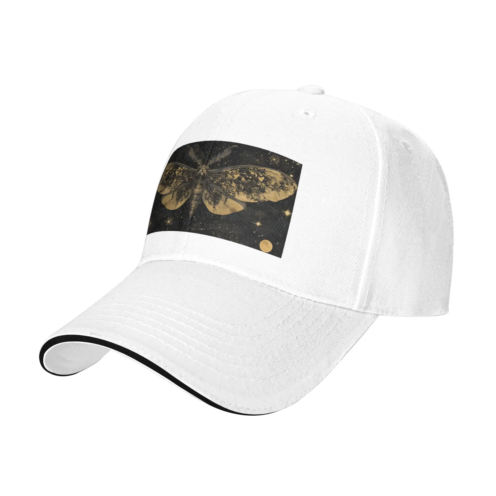 Moth Wings Cap Fashion Casual Baseball Caps Adjustable Hat Hip Hop Summer Unisex Baseball Hats Customizable Polychromatic