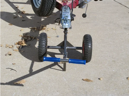 6000lbs รถพ่วงเหล็กทนทาน Silent Beach Boat Trolley ปรับพับ Universal รถพ่วงขนาดเล็กสภาพใหม่