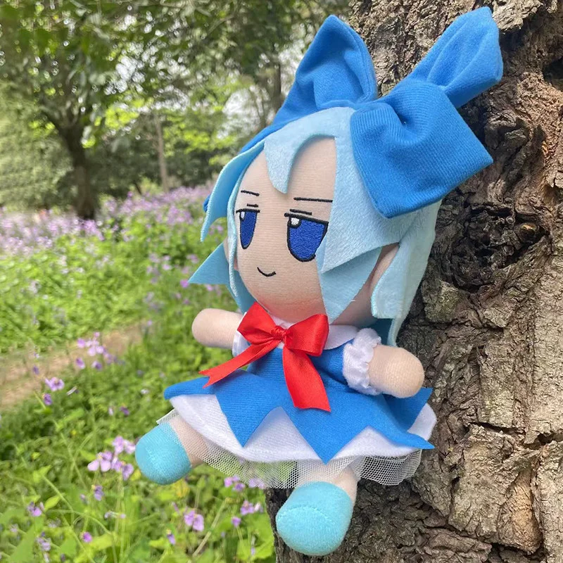 

Плюшевая игрушка Anime Touhou Project, 20 см, мягкая игрушка с милым синим бантом, для детей и взрослых, любителей аниме