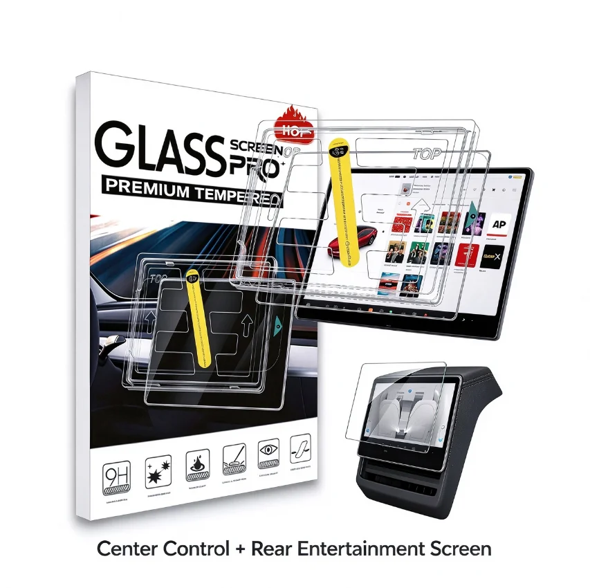 Futhope 2pcs HD Tempered Glass Screen Protector