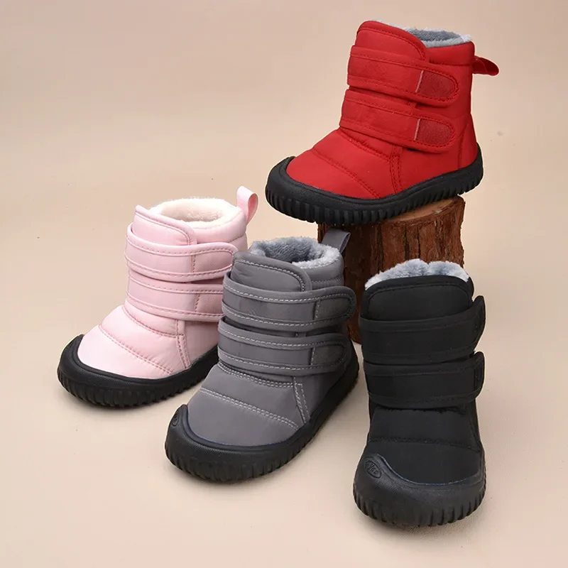 

Childrens Winter New Multifunctional Snow Boots Boy Casual Soft Sole Cotton Boots Girls Waterproof Velcro Velvet Warm Kids Shoes