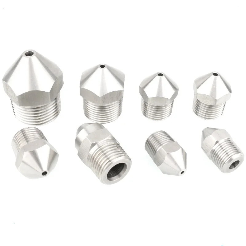 10pcs  Straight Line Spray Nozzle Stainless Steel High Pressure Washing Sprinkler for Industrial Use