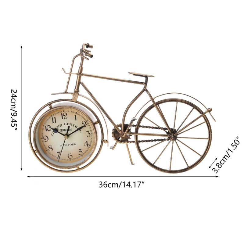 E8BD Antique Desk Alarm Clock for Home Office Bedroom Desk Decoration