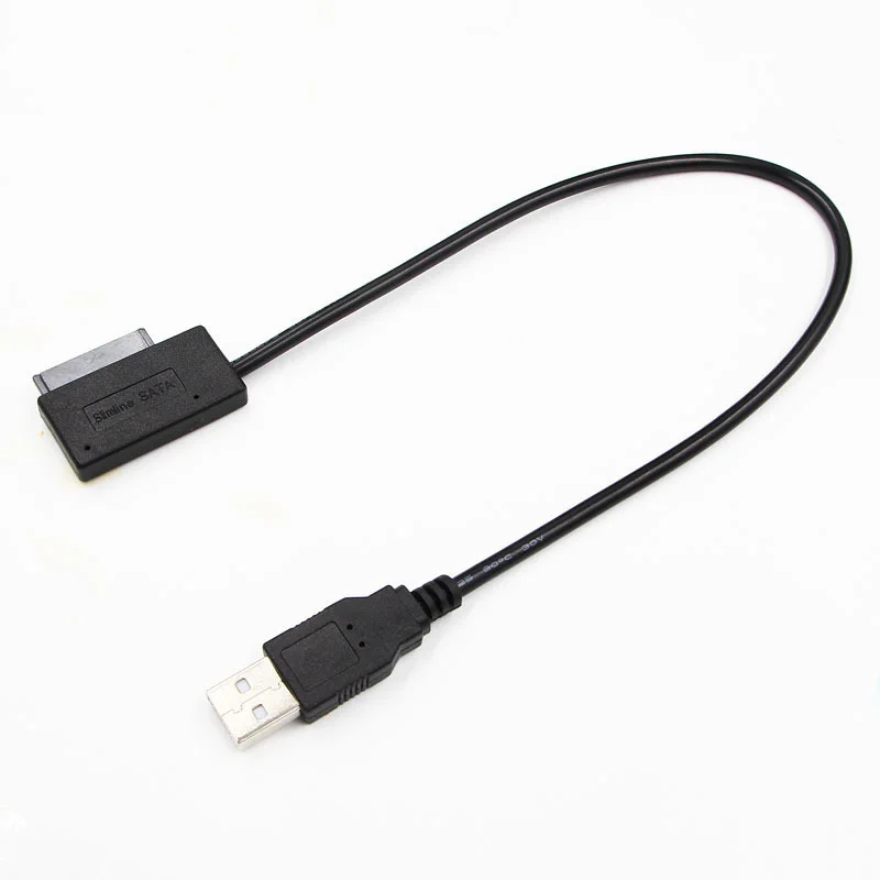 NEW 2026 SB Adapter PC 6P 7P CD DVD Rom SATA to USB 2.0 Converter Slimline Sata 13 Pin Drive Cable For PC Laptop Notebook