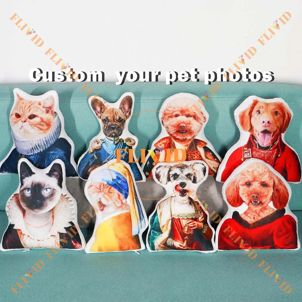 

Custom Dog Head Portrait Pillow,Funny Vintage Cat Head Pillow,Personalized Pet Pillow,Pet Loss Memorial Gift,Pet Lover Gift