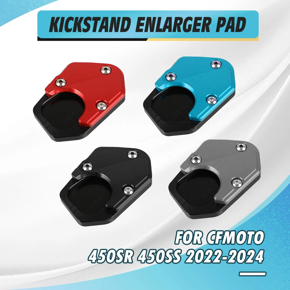 

FOR CFMOTO 450SR 450 SS SR 2022-2023-2024 Motorcycle Kickstand Foot Side Stand Extension Pad Support Plate 450SS 2023-2024