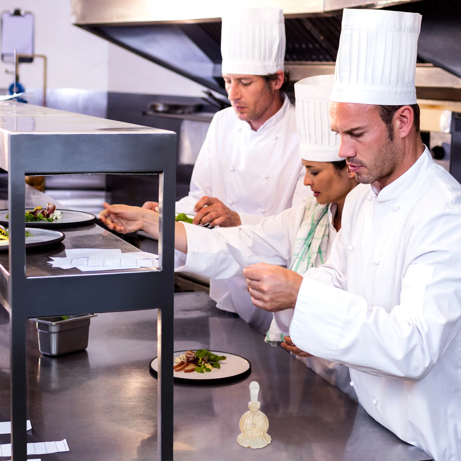 جرس زجاجي محمول باليد، كريستال شفاف عتيق، ديكور سطح الطاولة، جرس خدمة عطلة الزفاف وعيد الميلاد #3