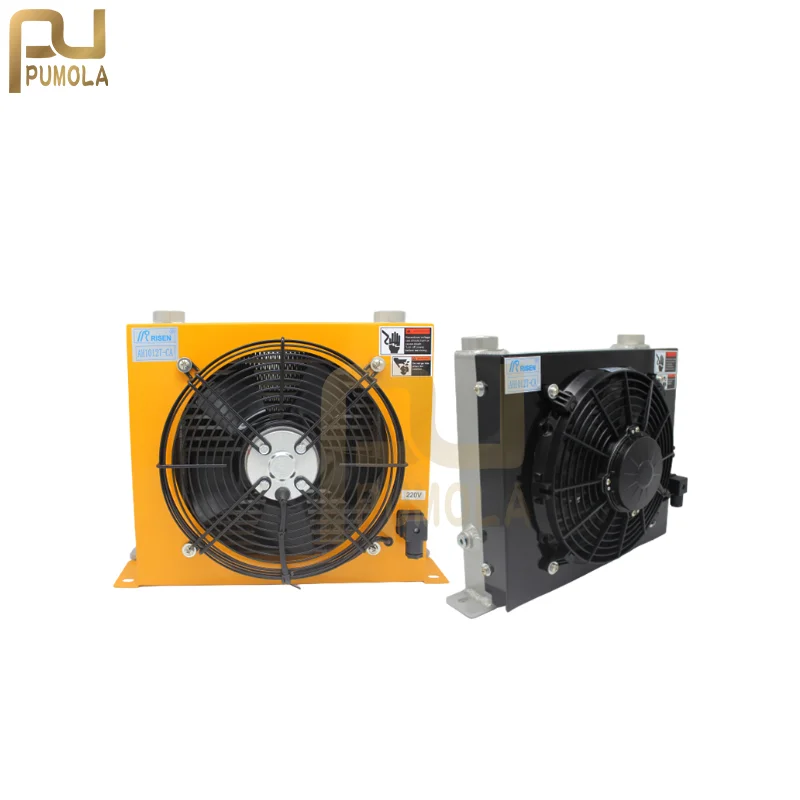 AH1012T-CA Hydraulic Air Cooler 24V/12V/220V/380V Truck-Mounted Crane Modified Fuel Tank Cooling Cooler Air-Cooled Oil Radiator