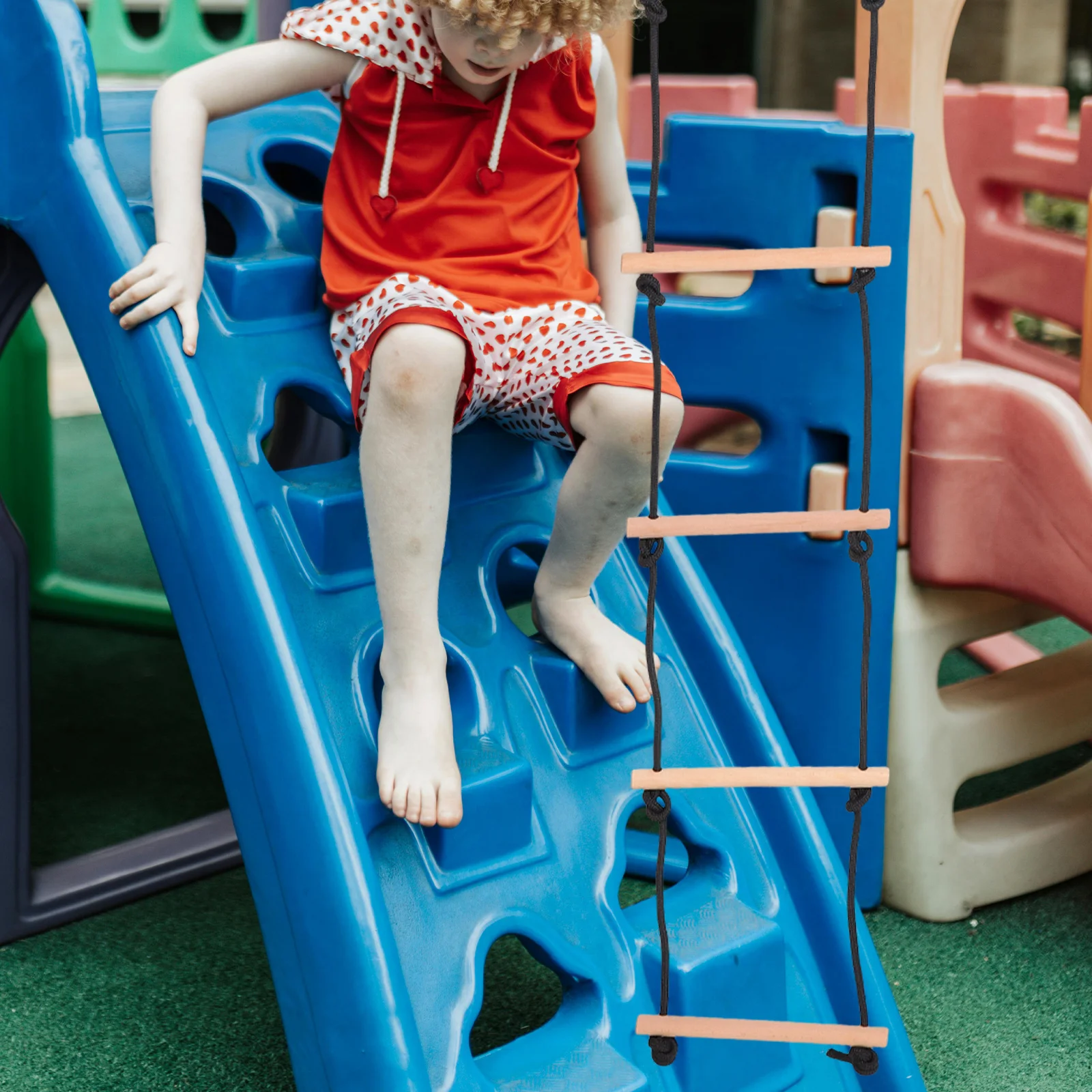 Spielzeug Klettern Sportspielzeug Kinderleiter Hindernis Schaukelseil Polyester Baum für Kinder