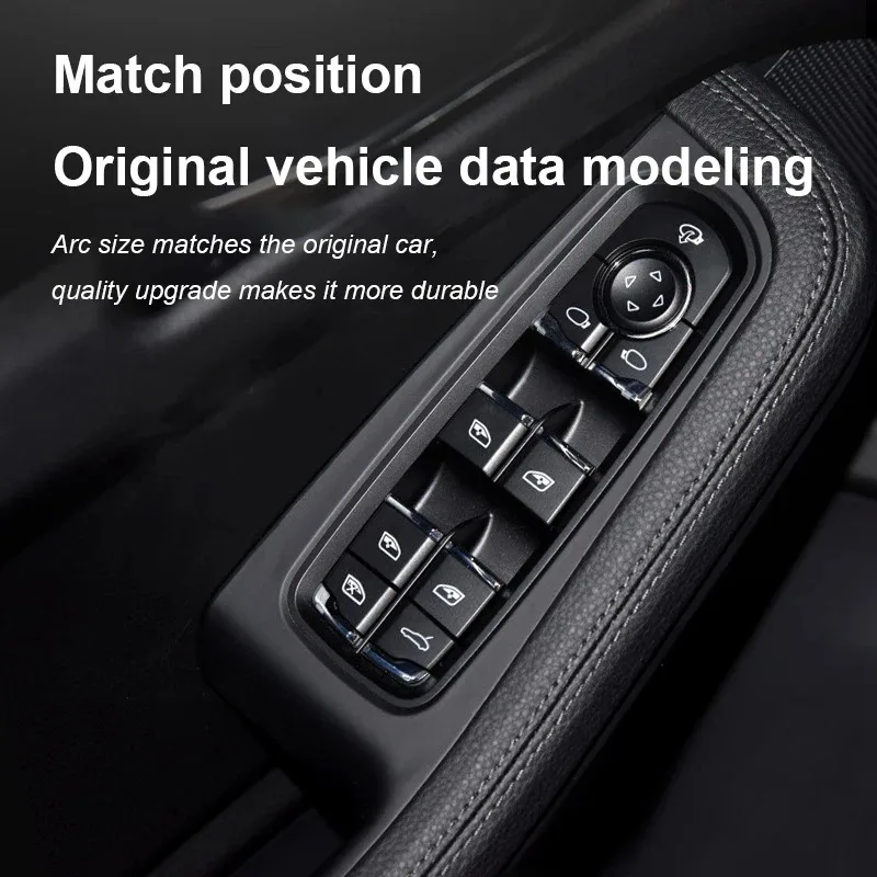 Car Window Lifter Button Cap Windows Push Switch Button Replacement For Porsche Cayenne/Panamera 2010-2017 Macan 2014-2021