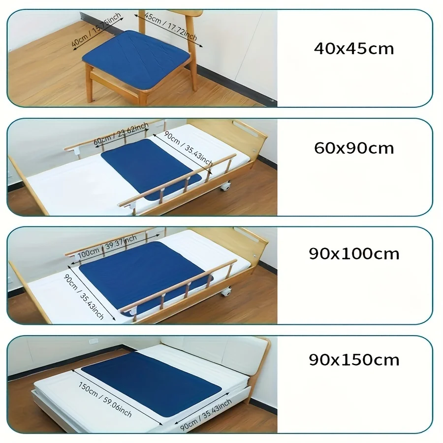 Heavy Absorbent Bed Pads Washable Waterproof,Incontinence Pads for Bed Protector Pads,Waterproof Sheet and Mattress for Incontin