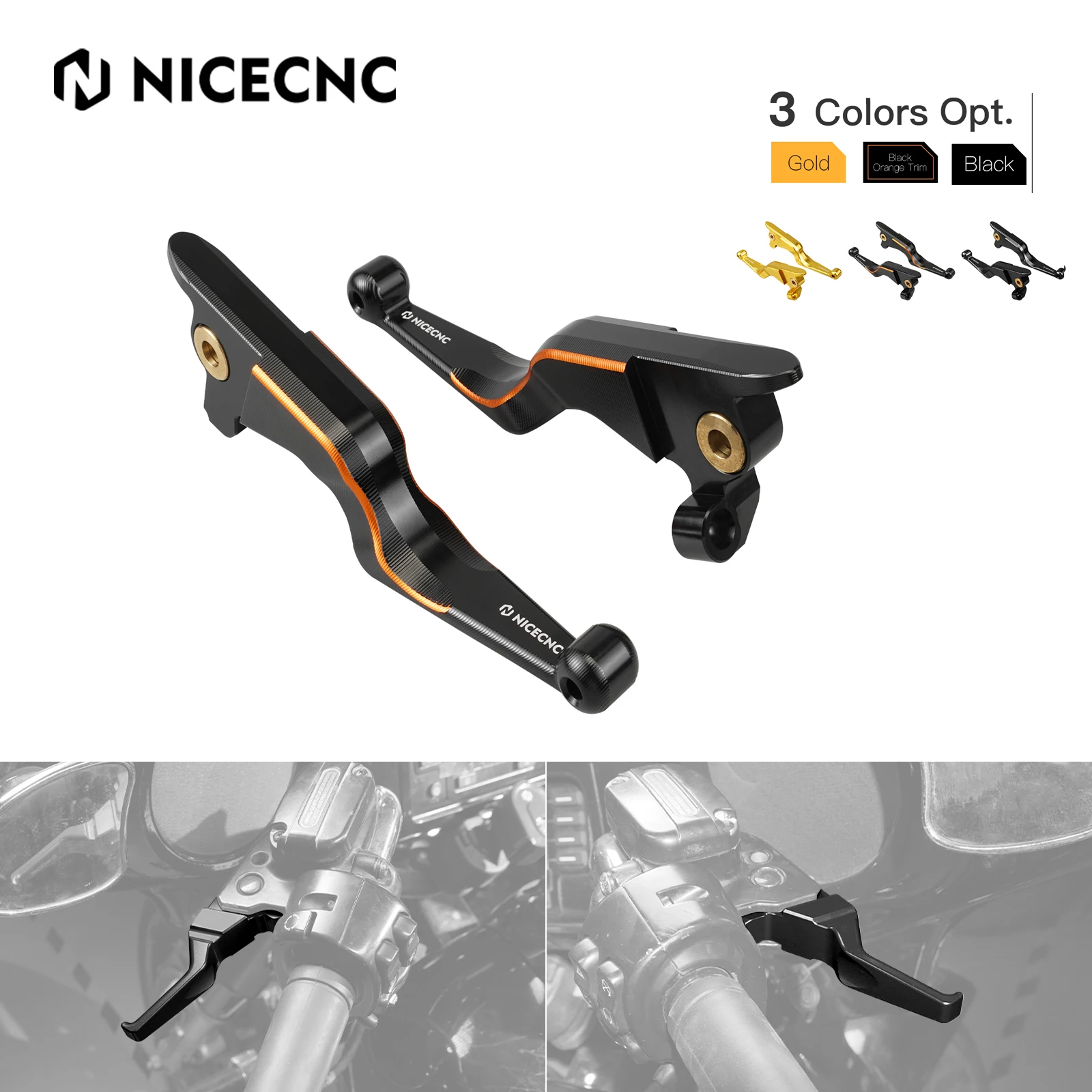 

For Harley Road Glide /Street Glide Special 2017-2020 Shorty Clutch Brake Levers Road King FLHR FLHRXS Electra Glide 2017-2019