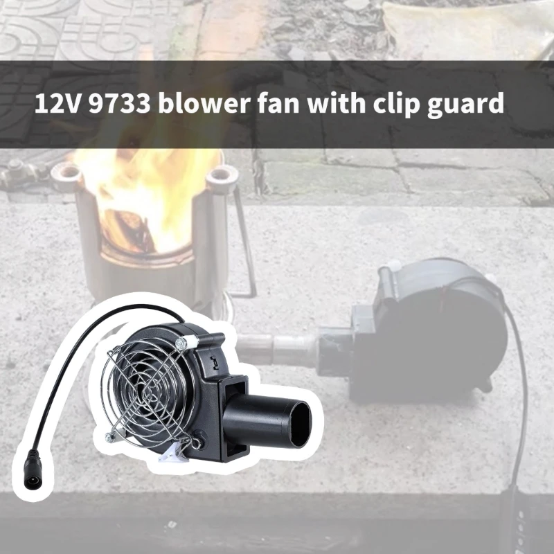 4800RPM High Speed Barbecue Blower Fan 58dB 12V 5.5x2.1mm for Efficient Cooling in DIYer Projects and Outdoor Activities