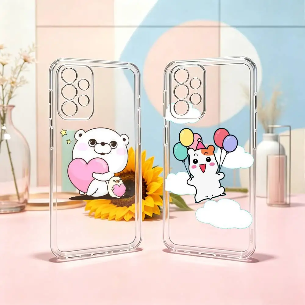 Lovely Oruchuban Ebichu-S  Phone Case For Samsung S25,S24,S21,S22,S23,S30,Ultra,S20,Plus,Fe Transparent Cover Gift