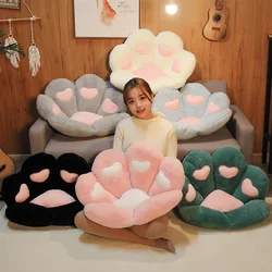 2 Sizes Kawaii Plush Bear Paw Mat Cute Animal Bear Cat Foot Pillow Heart Plush Cushion Stuffed Soft Toys for Home Decor Gifts