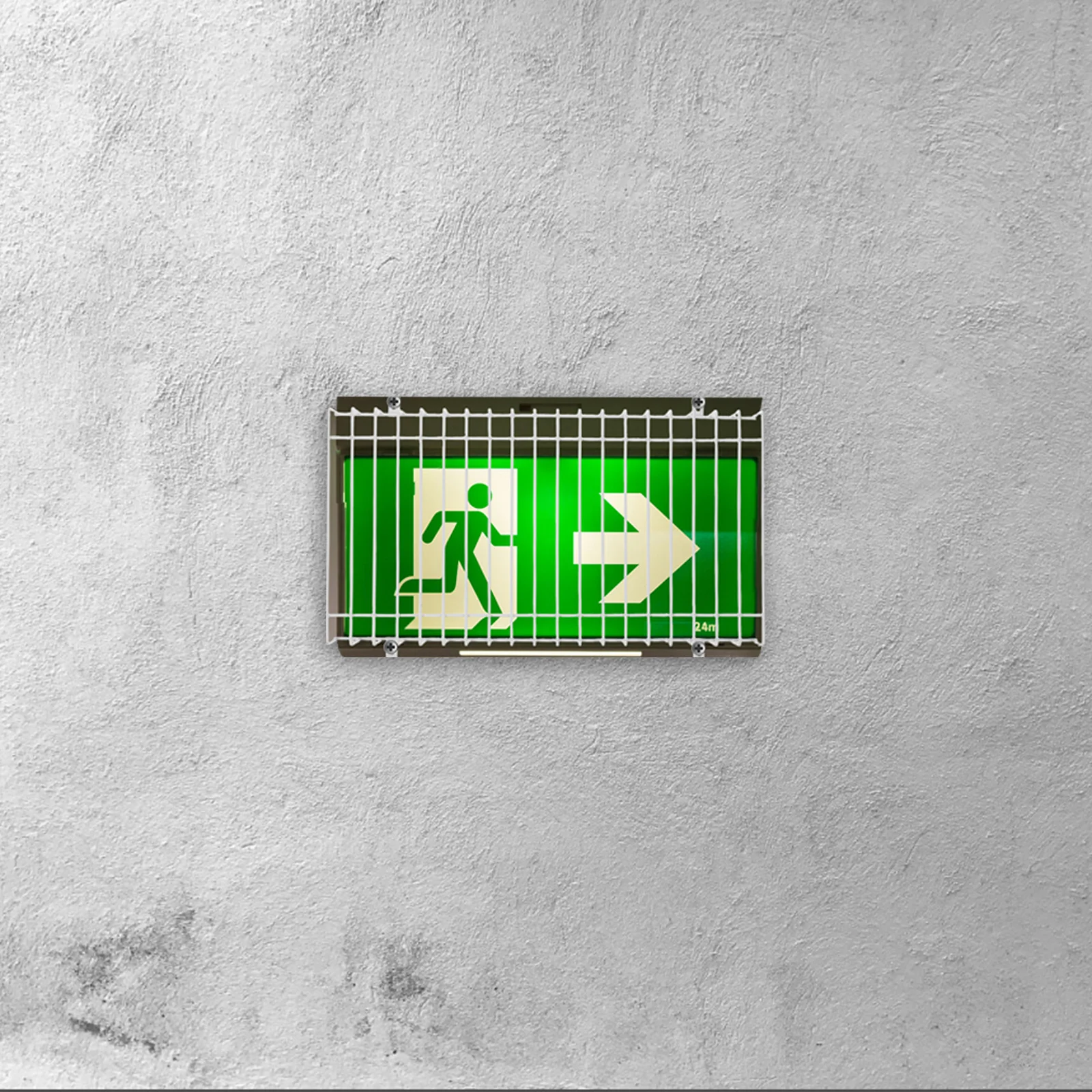 Emergency Exit Sign Protective Cage Metal Wire Guard for Wall Mounted Installation Damage Stopper Cover for Emergency Lights and