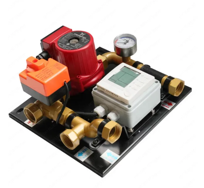 Floor heating automatic water mixing center manual water mixing to increase hot water circulation automatic temperature control