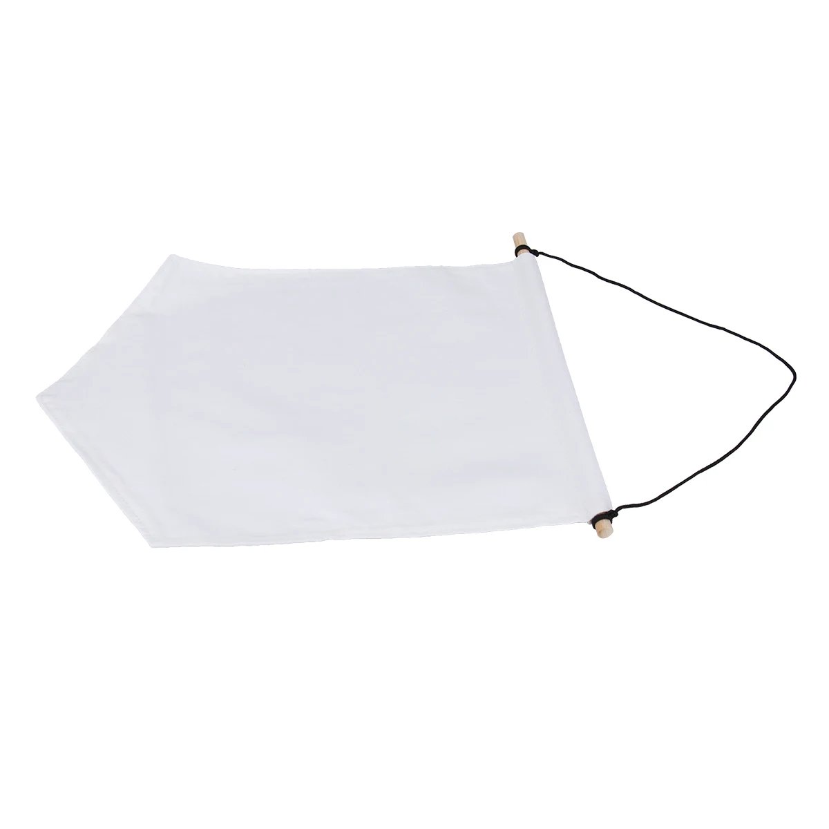 

4pcs Canvas Pennant Banners Plain Blank Quality Stitching White Pin Display Wall Home Office Decoration Diy Painting