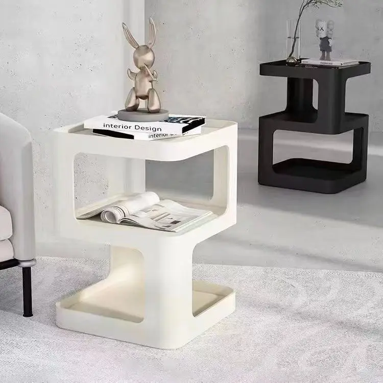 Luxury living room sofa side table, modern and simple iron creative corner table, bedside cabinet, small coffee table End Tables