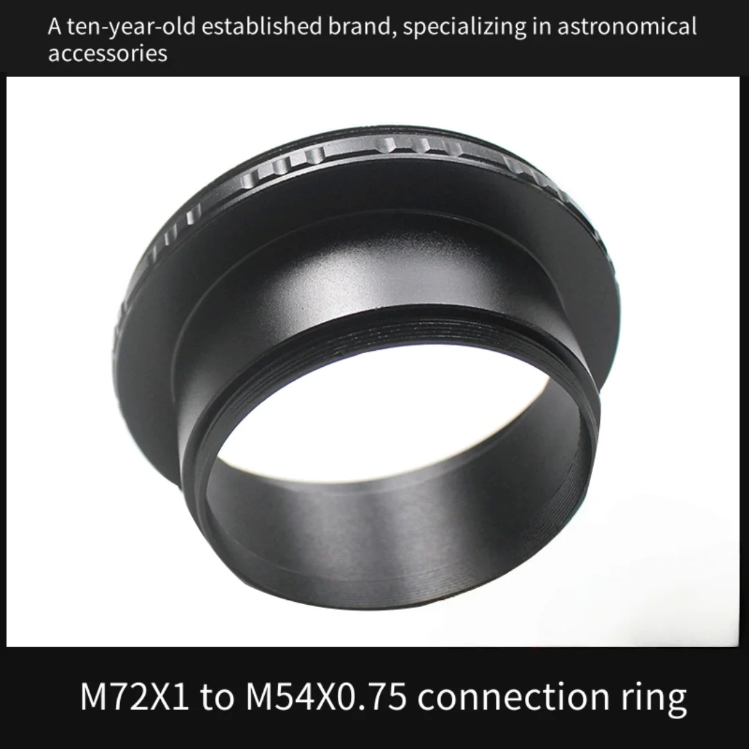 

M72X1 To M54X0.75 Adapter Ring Is Suitable For Takahashi Telescopes FSQ106, TOA130, 150, And RH200.
