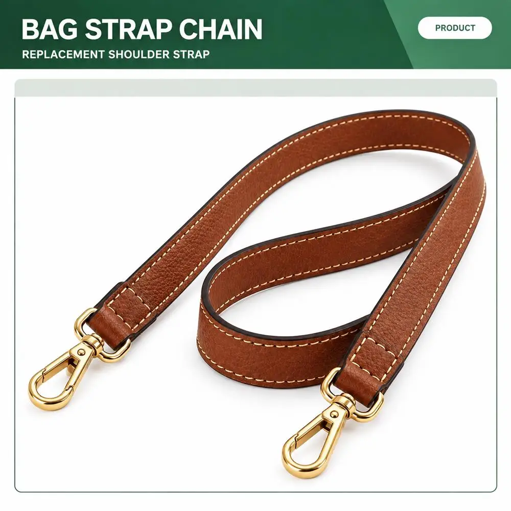 Adjustable Leather Crossbody Bag Strap with Connector Tabs and Metal Clasps for Dumpling Purse Classic Color Selection Select Se
