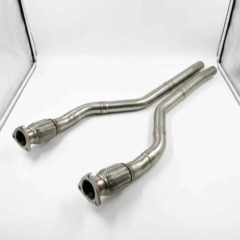 Factory Price Stainless Steel Mirror Polished 1.5mm Thick Exhaust Pipe  with Tips   h003