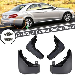 4x Mud Flaps For Mercedes Benz E Class E-Class W212 Sedan 2008 - 2013 Mudflaps Splash Guards Front Rear Mudguards 2009 2010 2012