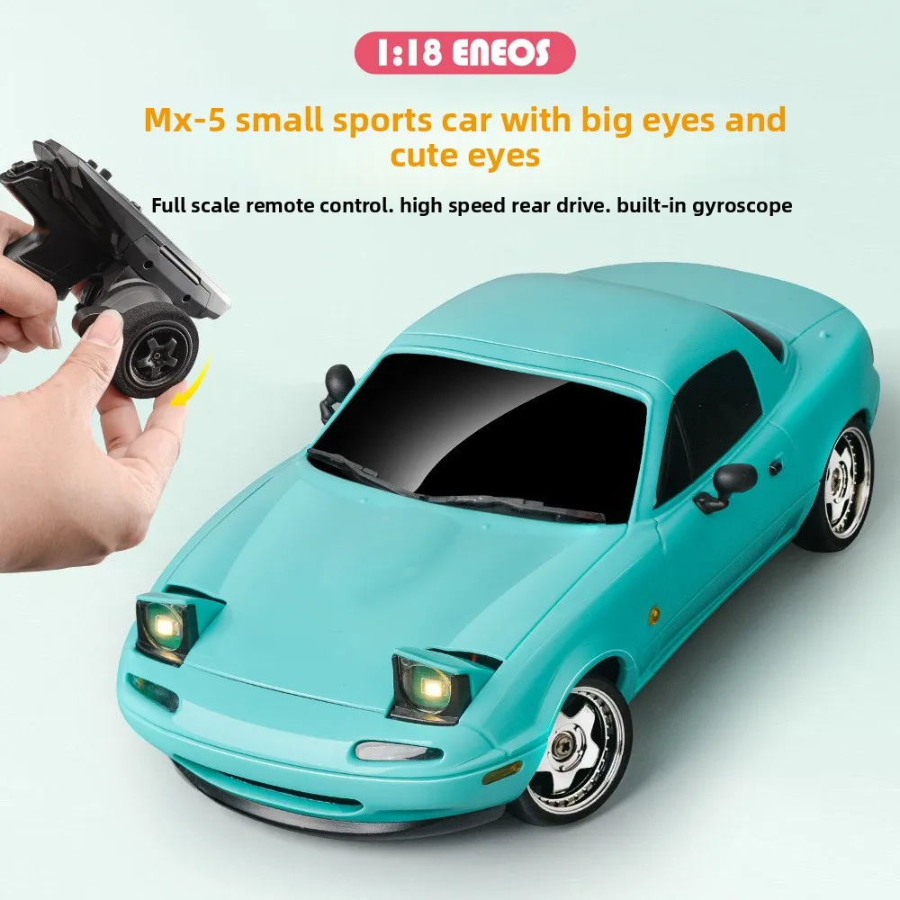 

LDRC LD1804 RC Drift Car 1/18 Mazda Mx5 2.4G 2WD ESP Gyroscope LED Lights Full Scale Controlled Model Children Car Toys Gifts