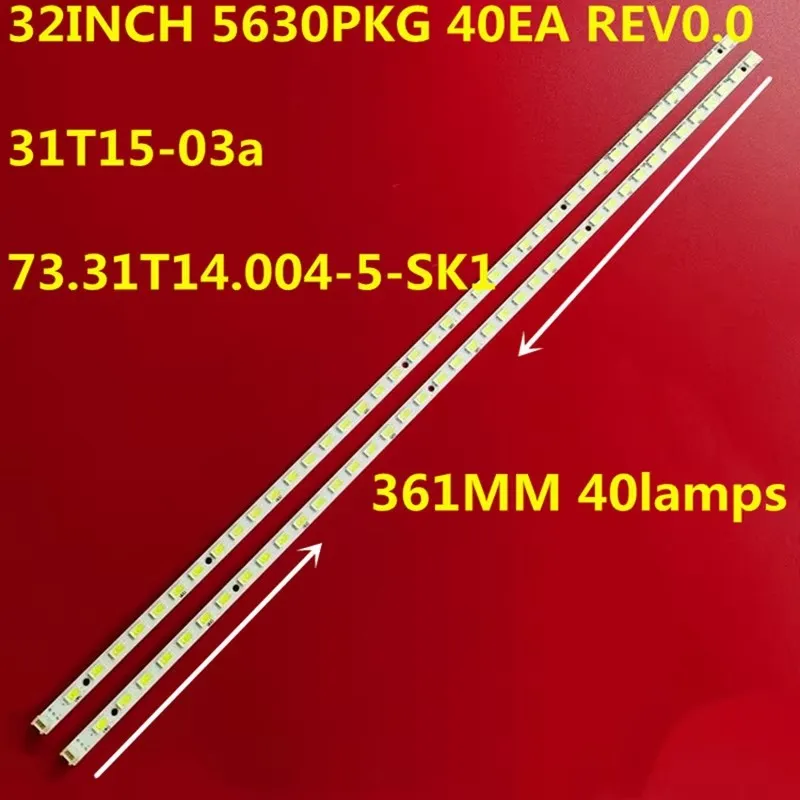 Faixa de retroiluminação LED para 31T15-03G 31T15-03A 73.31T15.003-0-SK1 73.31T14.004-5-SK1 32LV3550 32PFL5206H AOC LE32H158I LE32W157