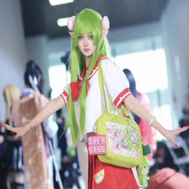 Anime Bienvenido al demonio Iruma-kun Valac Clara Cosplay peluca uniforme escolar para mujer JK accesorios para el cabello traje de Halloween; 2'a,6.