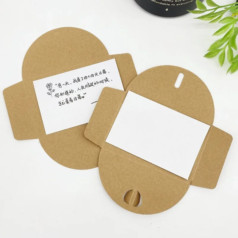 50 шт./партия, мини-конверт из крафт-бумаги