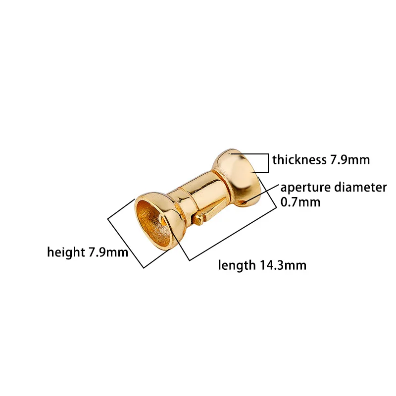 925 sterling silver pearl press Pearl button bracelet necklace connecting buckle DIY beaded material accessories