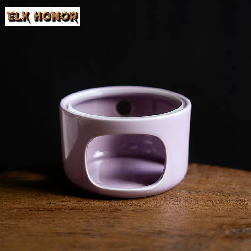 

Фиолетовый круглый оконный держатель для подогрева чая, подсвечник, плита, подставка для чайника, карбоновая печь для кипящей воды, чайные предметы, украшение, ремесло