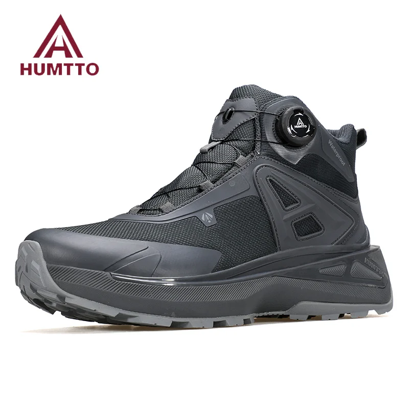 HUMTTO Winter Trekking Boots for Men Breathable Hiking Shoes Outdoor Camping Men's Sports Shoes Non-slip Casual Sneakers Man