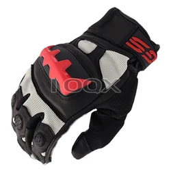 NEW High Quality For BMW Motorrad Racing Motorcycle Motorbike GS Gloves Black/Red Leather Full Finger Gloves