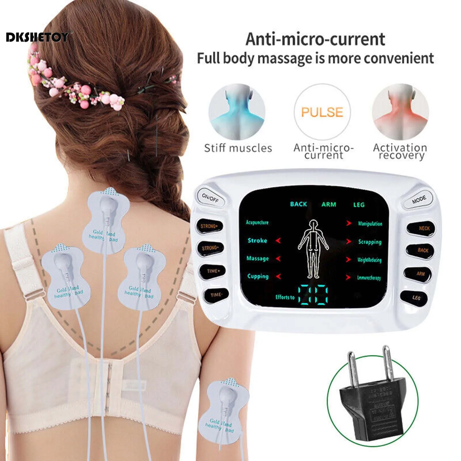 

EMS Massage Machine tens Muscle Stimulator Electric Digital Meridian Massager Acupuncture Digital Therapy Slimming devices