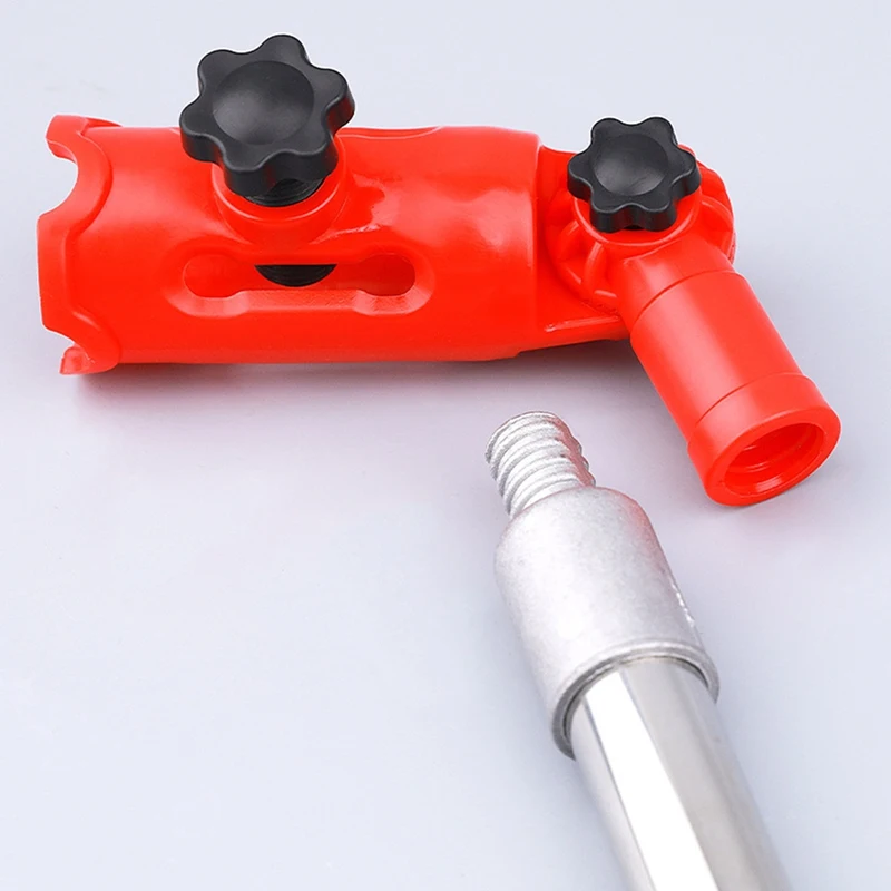 Extensor de pincel de pintura multiângulo, suporte de fixação de poste de extensão para pincel, rolo, punho seguro