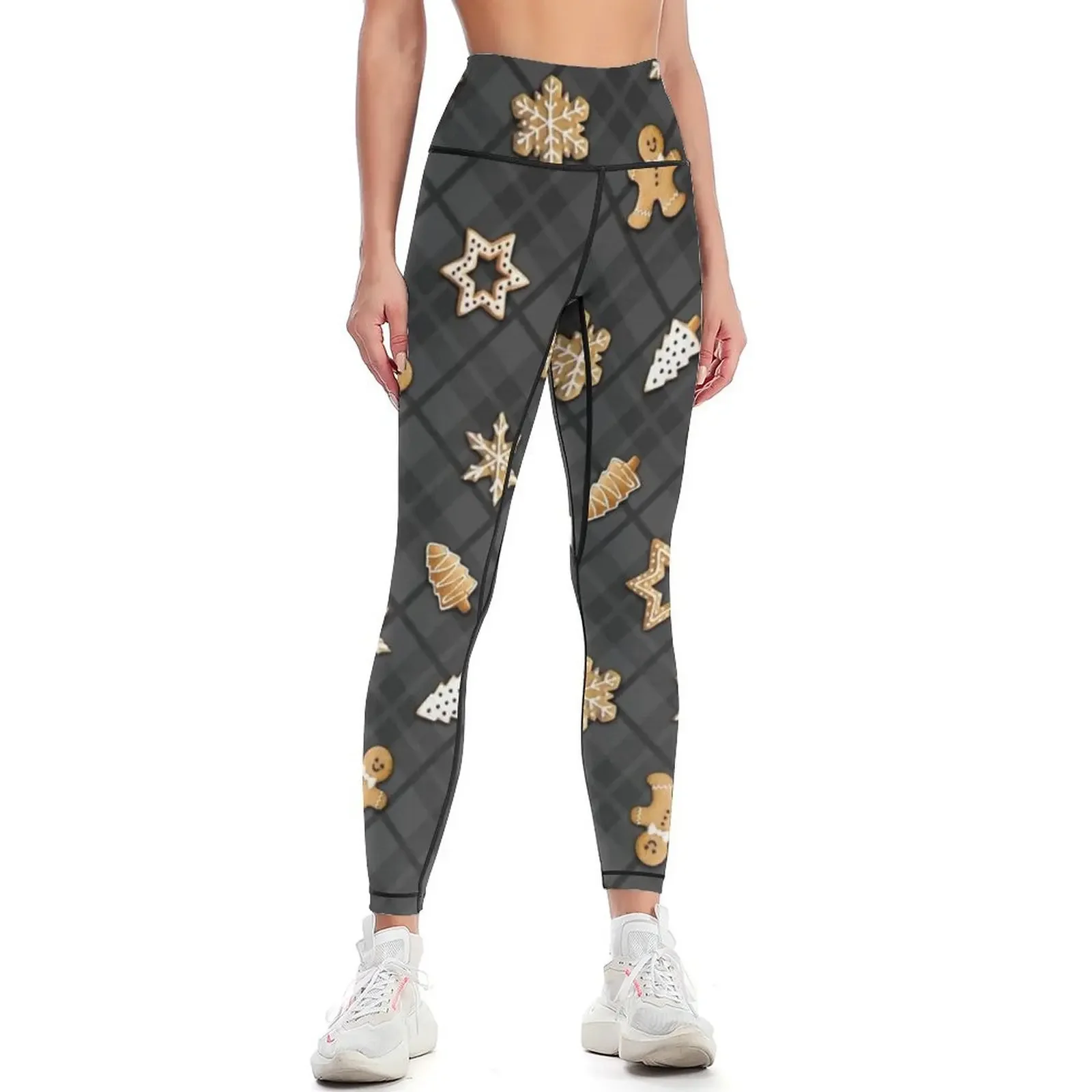 

Gingerbread Dark Leggings for physical sport set Womens Leggings