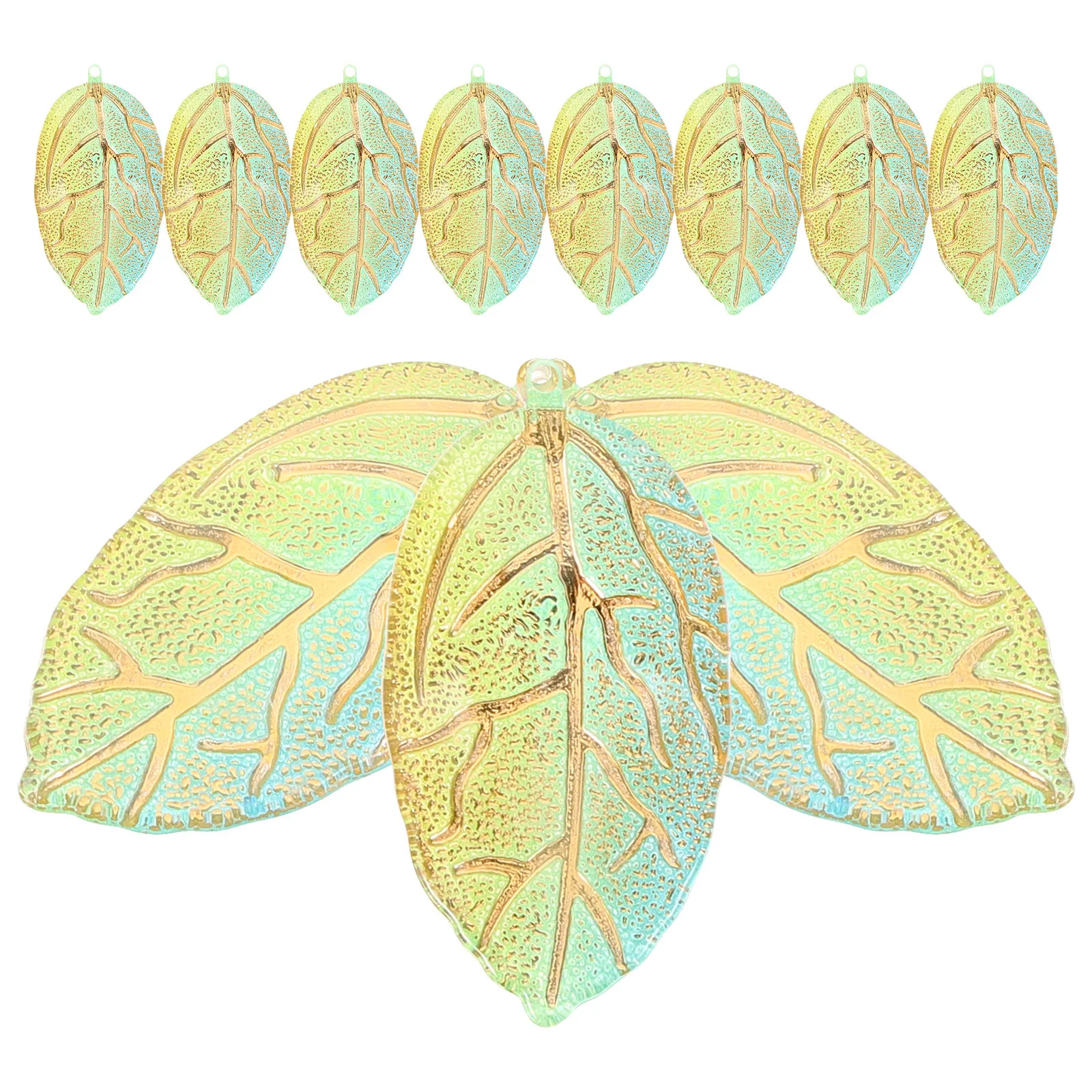 

20Pcs Acrylic Leaf Charm Pendants Bulk for DIY Jewelry Making Vintage Style Necklace Bracelet Charms Acrylic Leaf Charm