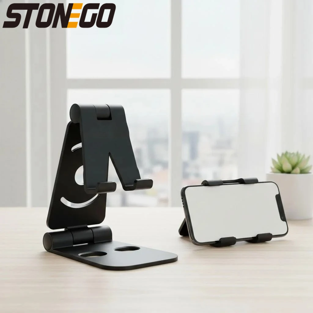

Adjustable Double Folding Universal Mini Phone Tablet Computer Stand Mobile Holder Desktop Stand