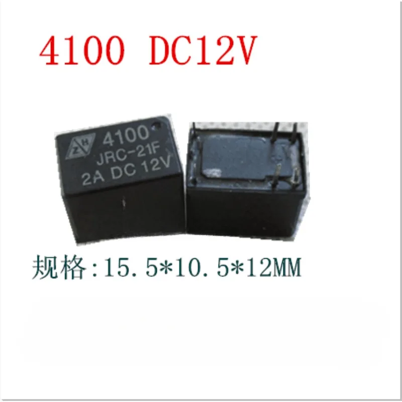 초소형 릴레이 JRC-21F 4100, 솔더 핀 6 개, DC12V, 24V, 3V, 9V, 5V, 10 개