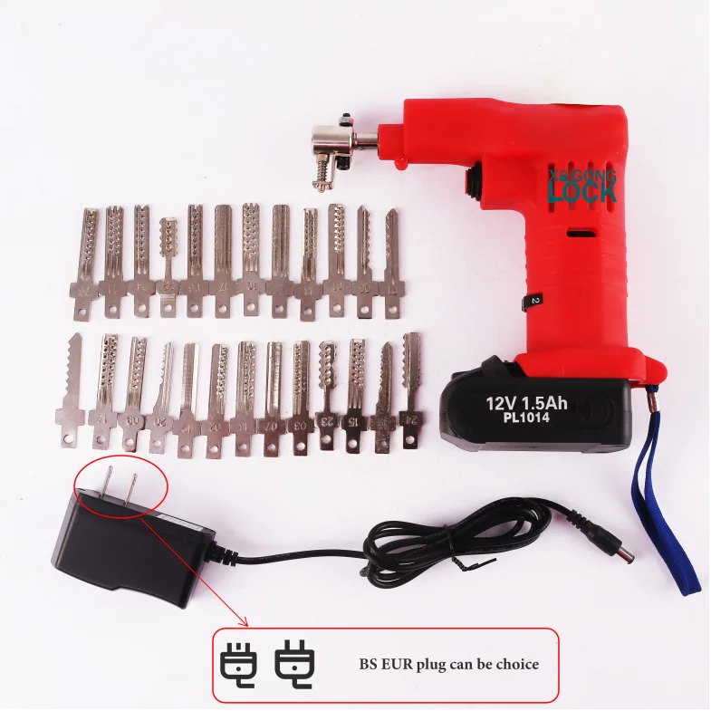 Locksmith 25pcs stainless steel Tools Professional Electric Lock Pick Gun