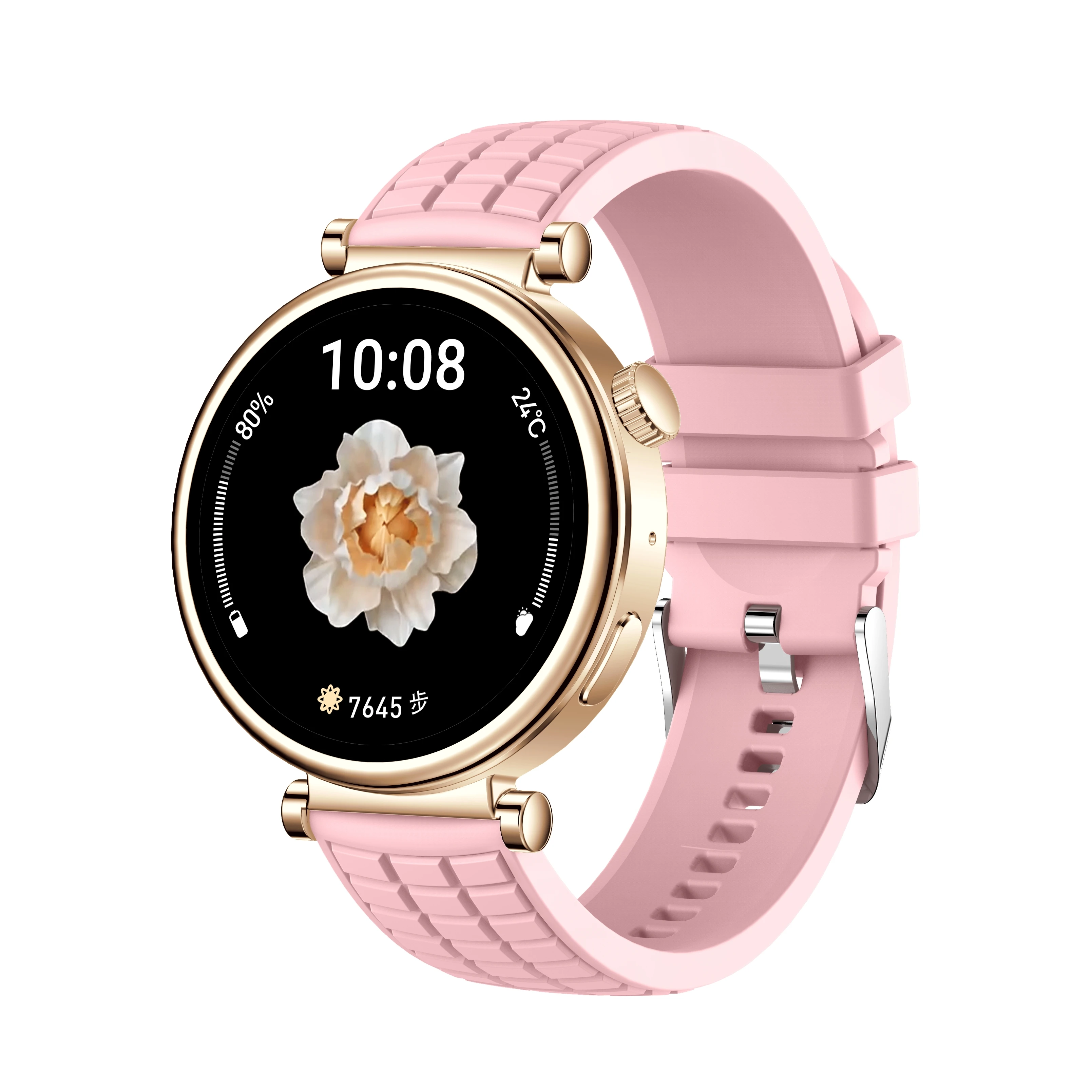 2024 Newest Z01 mini round smart watch Reloj Inteligente fashion band smartwatch Compass real heart rate Z01 mini for Women