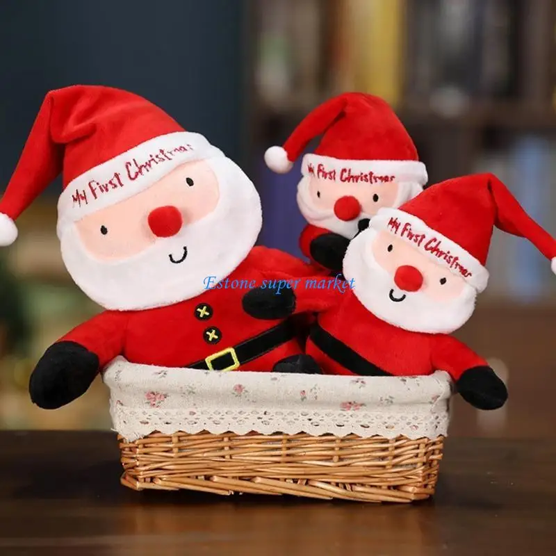 

090B 2Size Party Decoration for Doll Christmas Collectable Figurines Stuffed Santa Cl