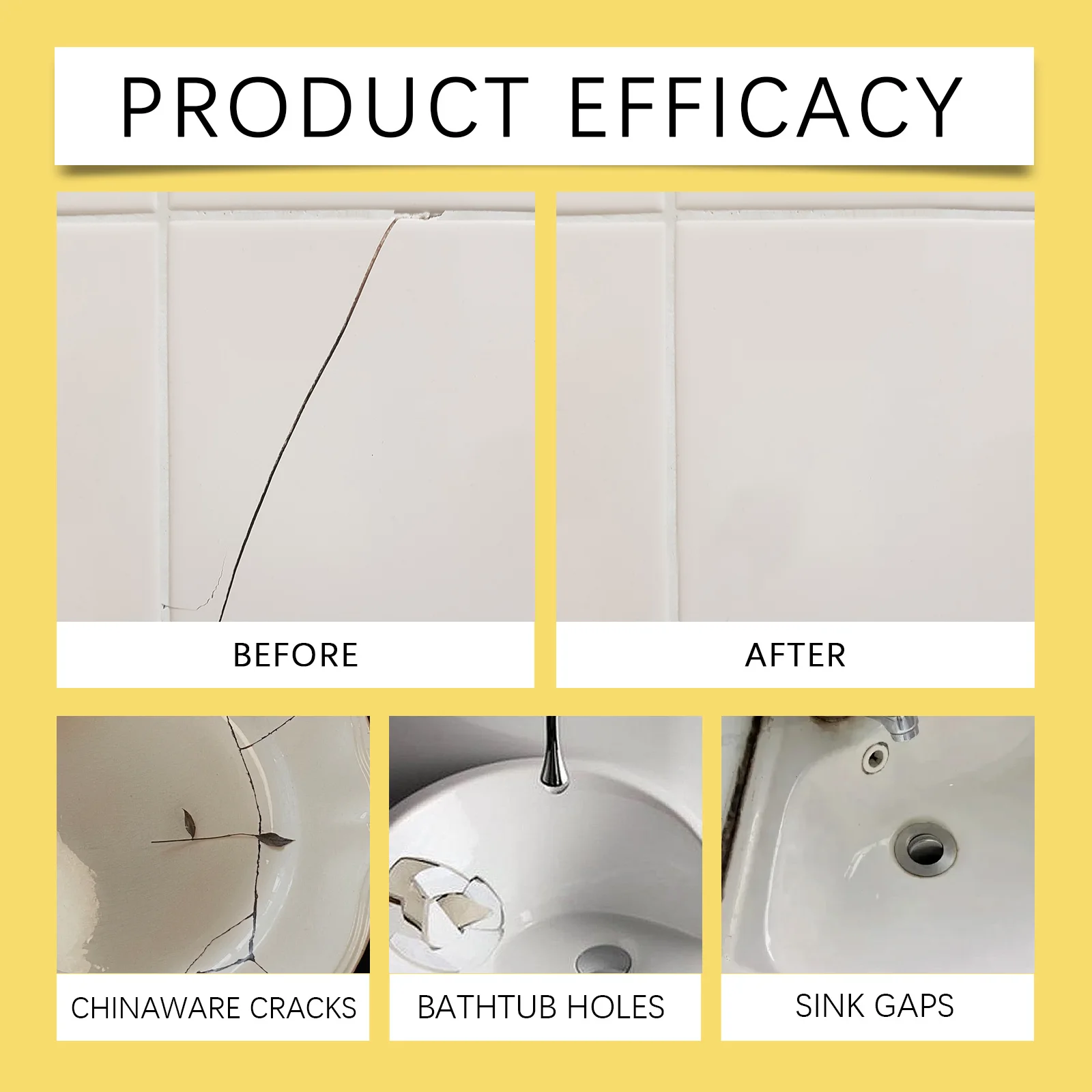 Kit di riparazione per crepe in pietra per piastrelle multifunzionali Piastrelle in porcellanato Granito Marmo Fix Vasca Chip e crepe per lavandino con strumenti Super Adhesio