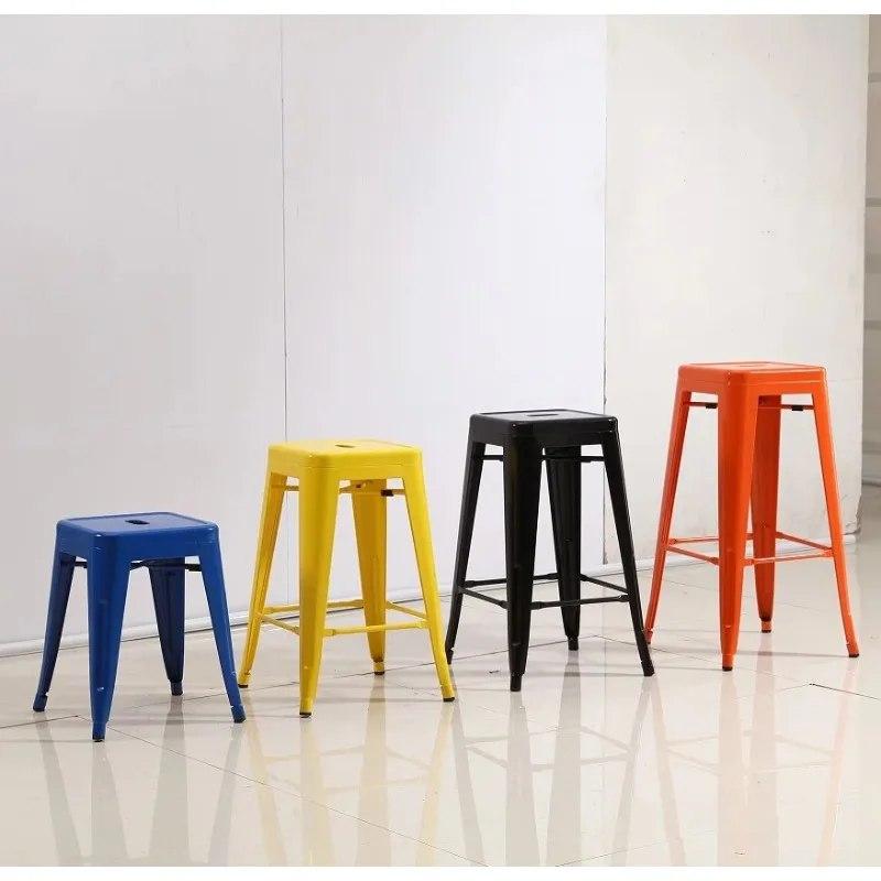 

Металлический стальной барный стул в деревенском стиле, железные барные стулья для паба, высокий табурет
