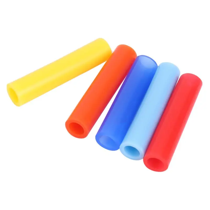 50Pcs Assorted Colors Reusable Silicone Straws Tips Covers For 0.24Inch 6Mm Stainless Steel Drinking Straw